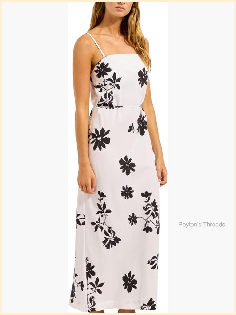 Bias Cut Column Maxi Dress Linen Tencel Sleeveless Pull On